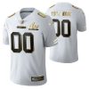 Men's Custom San Francisco 49ers Super Bowl LIV White Vapor Limited Golden Edition Jersey - Replica