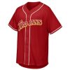 Men's Custom USC Trojans Baseball Red Jersey -