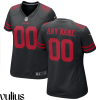 49ers Custom Jersey, Black Woman's, Alternate Game Jersey - Replica