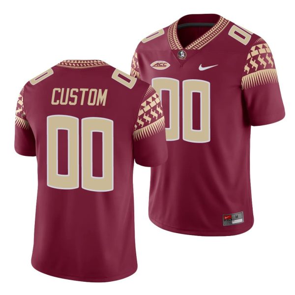 Men's Florida State Seminoles Custom Garnet Game College Football Jersey - Replica