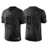 Men's Seattle Seahawks #00 Custom Black Vapor Limited Platinum Jersey - Replica