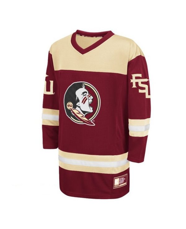 Men's Colosseum Florida State Seminoles Red Custom Hockey Jersey - Replica