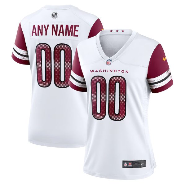 Custom Commanders Jersey for Women White Washington Commanders Custom Jersey