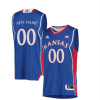 Men's Kansas Jayhawks Customized Blue Retro Jersey - Replica