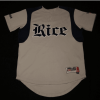 Men's Custom Rice Owls Game Worn Baseball Jersey - Replica