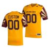 Men's Arizona State Sun Devils Custom #00 Gold Reverse Retro Jersey Alternate Uniform - Replica