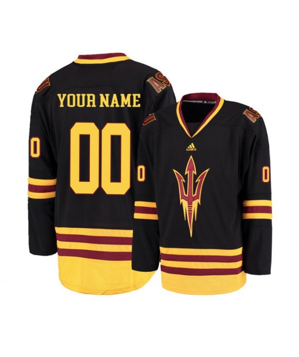 Men's Arizona State Sun Devils Black Custom Jersey - Replica