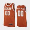 Men's Texas Longhorns Texas Orange Replica Custom Jersey -