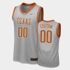 Men's Texas Longhorns Gray Replica Elite Aerographic Custom Jersey -