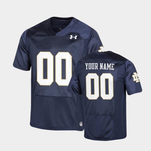 Men's Notre Dame Fighting Irish Navy Replica Under Armour Custom Jersey