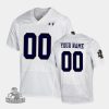 Men's Notre Dame Fighting Irish White Replica Under Armour Custom Jersey