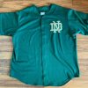 Men's Green Notre Dame Fighting Irish Baseball Jersey custom - Replica