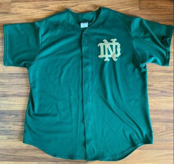 Men's Green Notre Dame Fighting Irish Baseball Jersey custom - Replica