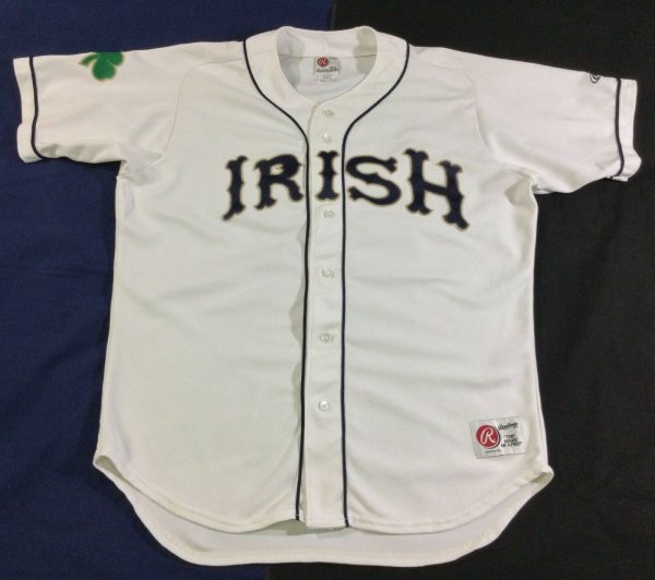 Men's Custom Vintage Notre Dame Fighting Irish College-NCAA Baseball Rawlings Jersey - Replica