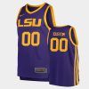 Men's LSU Tigers Purple Replica Custom Jersey