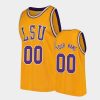 Men's LSU Tigers Gold Replica Custom Jersey