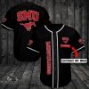 Men's SMU Mustangs Style Customizable Baseball Black Jersey Shirt , NCAA jerseys - Replica