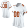 Woman's Texas Longhorns White Orange Customized Football Jersey , Custom Texas Longhorns Jersey - Replica