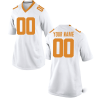 Woman's Tennessee Volunteers Custom White Jersey - Replica