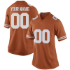 Woman's Texas Longhorns Orange Customized Football Jersey , Custom Texas Longhorns Jersey - Replica