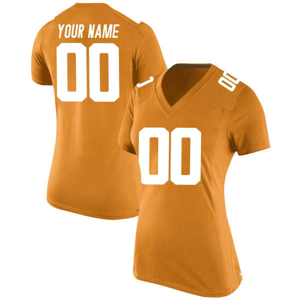 Woman's Tennessee Volunteers Custom Orange Jersey - Replica