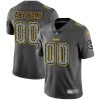 Custom Steelers Jersey for Youth Pittsburgh Steelers Customized Gray Static Vapor Untouchable