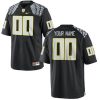 Youth's OREGON DUCKS BLACK CUSTOMIZED FOOTBALL JERSEY - Replica