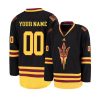 Youth's Arizona State Sun Devils Black Custom Jersey - Replica