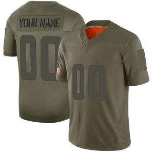 Customized Vikings Jersey for Youth's CUSTOM MINNESOTA VIKINGS LIMITED CAMO 2019 SALUTE TO SERVICE JERSEY