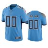 Youth's Tennessee Titans Custom Light Blue 100th Season Vapor Limited Jersey - Replica