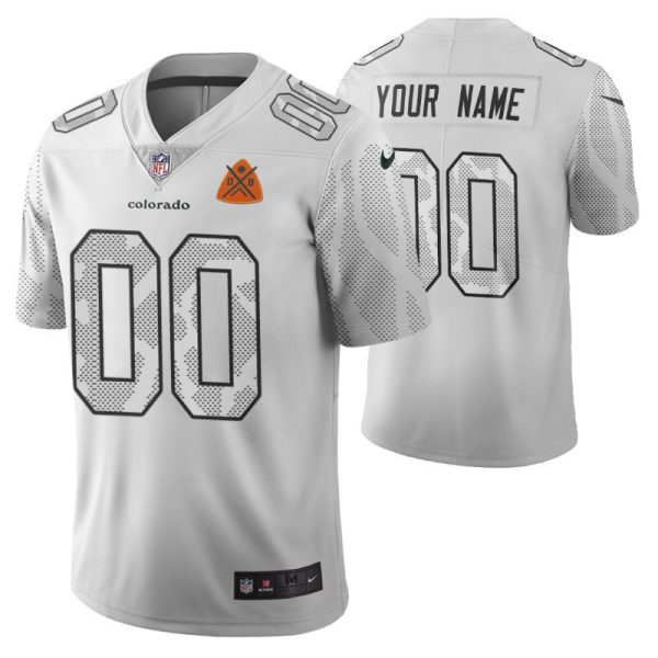 Youth's Denver Broncos Custom White City Edition Vapor Limited Jersey - Replica