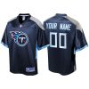 Youth's Tennessee Titans Custom Icon Jersey - Navy - Replica