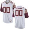 Youth's #00 White Limited Football Florida State Seminoles Customized Stitched Jersey - Replica