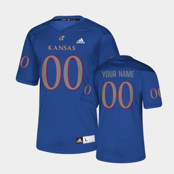 Youth's Kansas Jayhawks Custom Royal College Football Jersey - Replica