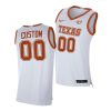 Youth's Texas Longhorns Custom White 2020-21 Alumni Player Limited Jersey - Replica