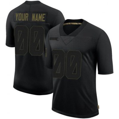 Customized Vikings Jersey for Youth CUSTOM MINNESOTA VIKINGS LIMITED BLACK 2020 SALUTE TO SERVICE JERSEY