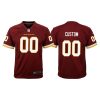 Custom Commanders Jersey for Youth Washington Football Team Custom Burgundy Game Jersey