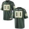 Youth's Oregon Ducks Green Custom Jersey - Replica