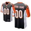 Custom Bengals Jersey for Youth Cincinnati Bengals #00 Custom Black 2020 Draft Game Jersey