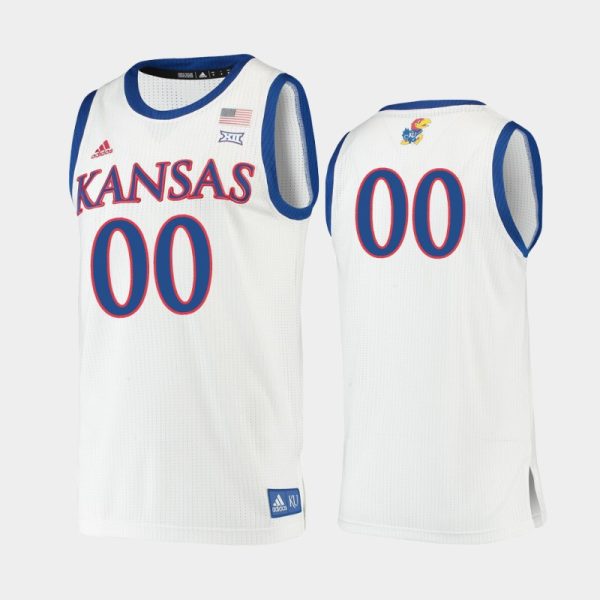 Youth's Kansas Jayhawks White Replica Custom Jersey