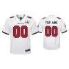 Youth's Custom 2021 Tampa Bay Buccaneers #00 White Super Bowl LIV White Game Jersey - Replica