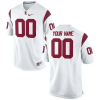 Youth's USC Trojans White Customized Football Jersey -