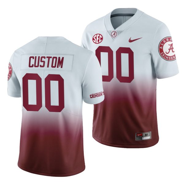 Custom Alabama Jersey for Youth Alabama Crimson Tide CustomGradient 2019 Color Crash Jersey - Replica