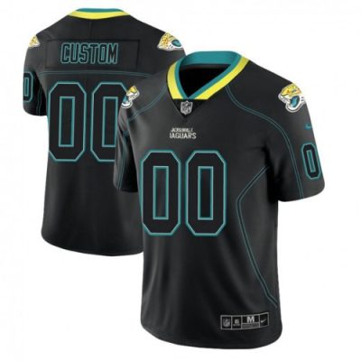 Custom Jaguars Jersey for Youth Jacksonville Jaguars 2018 Lights Out Color Rush Limited Black Customized Jersey