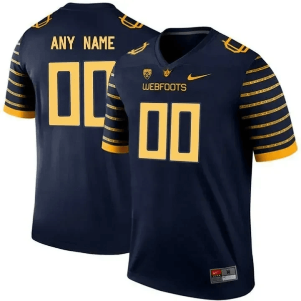 Youth's Oregon Ducks Navy Custom Jersey , NCAA jerseys - Replica