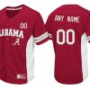 Custom Alabama Jersey for Youth Alabama Crimson Tide Crimson Custom Baseball Jersey , Baseball Uniform - Replica