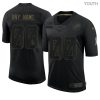 Youth's Detroit Lions Custom Limited Black 2020 Salute To Service Jersey - Replica