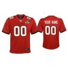 Youth's Custom 2021 Tampa Bay Buccaneers #00 Red Super Bowl LIV Red Game Jersey - Replica