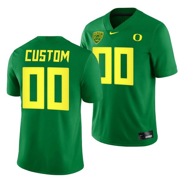 Youth's Oregon Ducks Custom 00 Green 2021-22 College Football Game Jersey - Replica