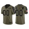 Youth's Custom Buffalo Bills 2021 Salute To Service Limited Jersey - Olive - Replica